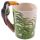 Toucan with Jungle Decal Ceramic Shaped Handle Mug