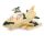 Camouflage Fighter Plane Friction Push/Pull Action Toy