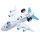 Jumbo Jet Aeroplane Friction Light Up & Sound Push/Pull Action Toy