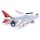 Jumbo Jet Aeroplane Friction Light Up & Sound Push/Pull Action Toy