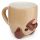 Mopps Pug Upside Down Ceramic Shaped Mug