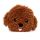 Cavapoo Fluffy Dog Head Microwavable Plush Lavender Heat Pack
