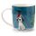 Jan Pashley Christmas Dog & Robin Porcelain Mug