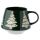 Christmas Tree Green Stoneware Mug