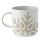 Christmas Snowflake White Stoneware Mug