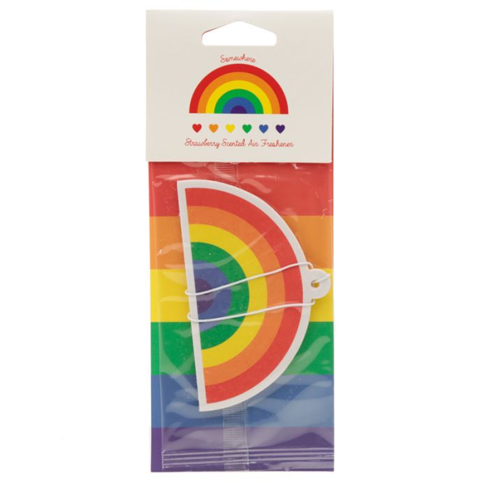 Strawberry Scented Somewhere Rainbow Air Freshener
