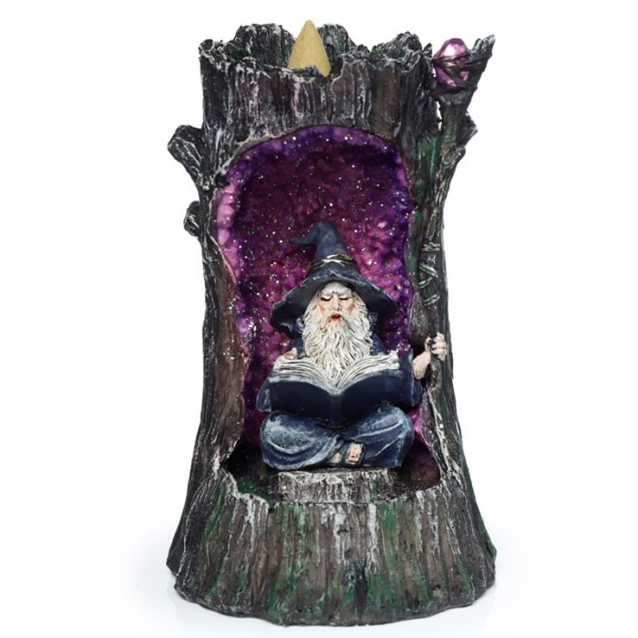 Wizards Crystal Cave LED Backflow Incense Burner