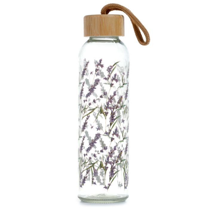 Lavender Fields Pick of the Bunch 500ml Glass Water Bottle