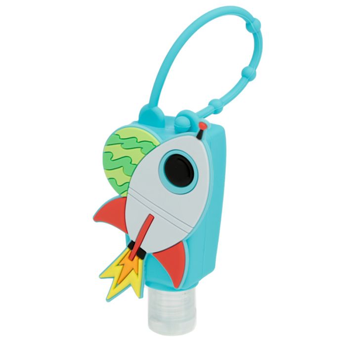 Gel Hand Sanitiser Space Cadet Rocket Silicone Cover