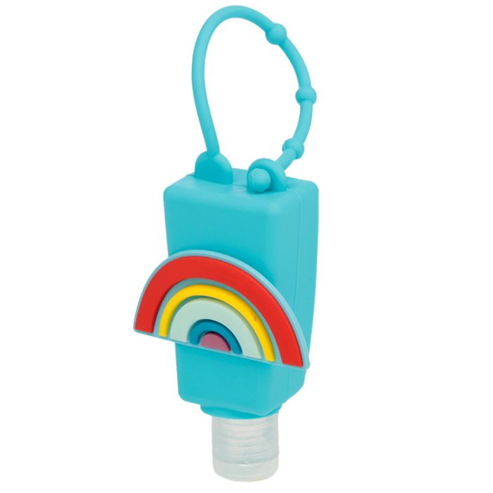 Gel Hand Sanitiser Somewhere Rainbow Silicone Cover