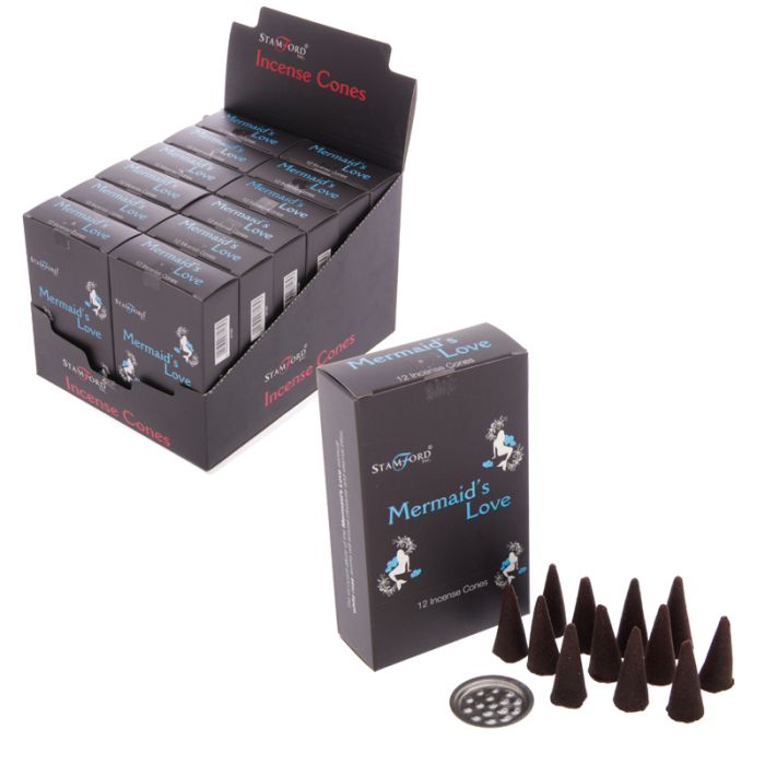 37185 Stamford Black Incense Cones Mermaids Love