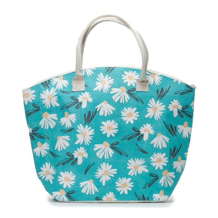 Daisy Lane Pick of the Bunch Jute Beach Bag