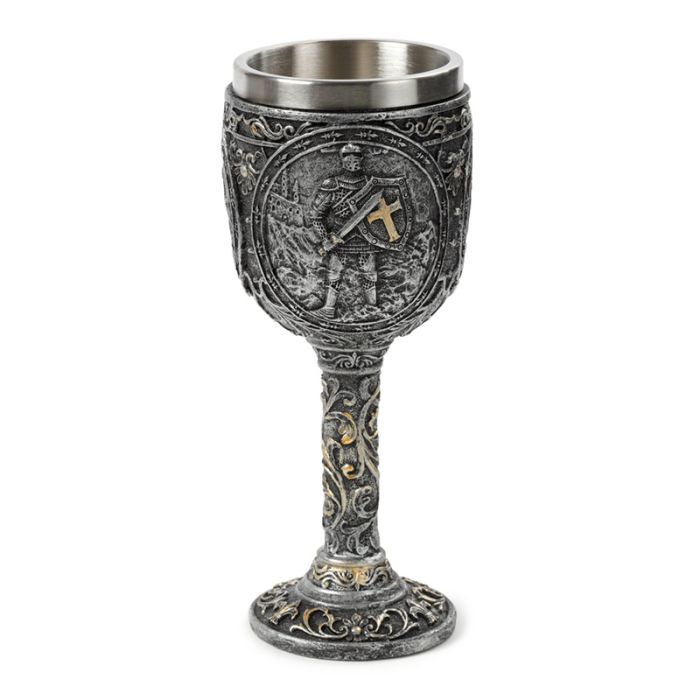 Decorative Knight & Castle Goblet