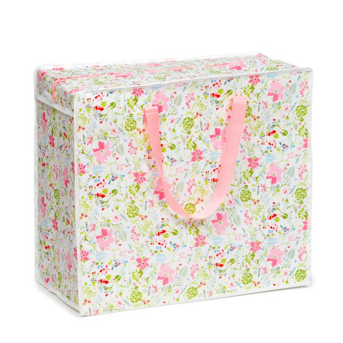 Julie Dodsworth Pink Botanical Zip Up Laundry Storage Bag