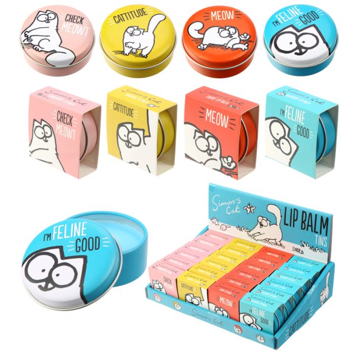 Simon's Cat Lip Balm in a Tin