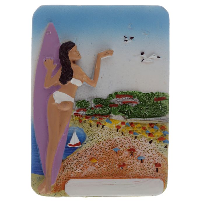 Souvenir Seaside Magnet Surfer & Beach