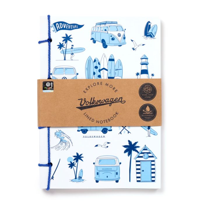 Explore More Volkswagen VW T1 Camper Bus Stone Paper A5 Notebook