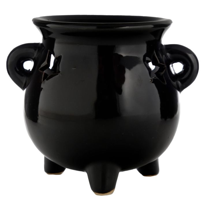 Eden Large Black Cauldron Oil Burner