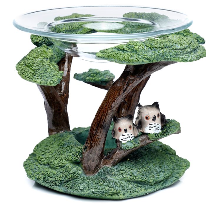 Owls with Tree Resin Oil & Wax Burner