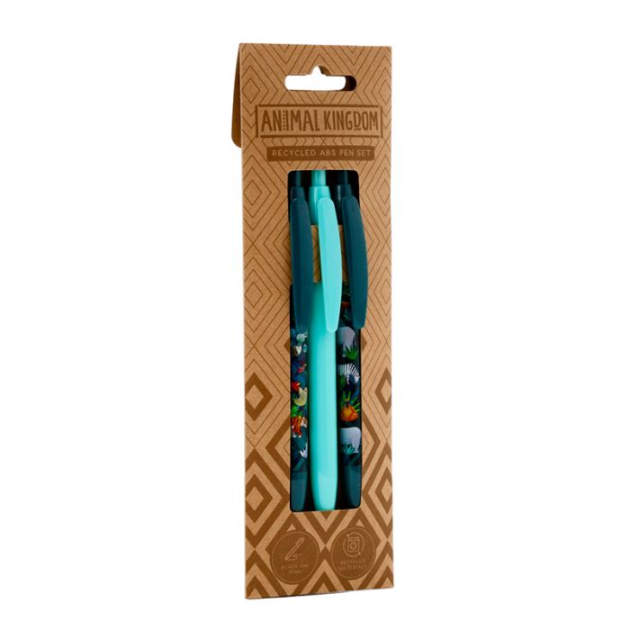 Animal Kingdom Recycled ABS (RABS) Pen Set of 3