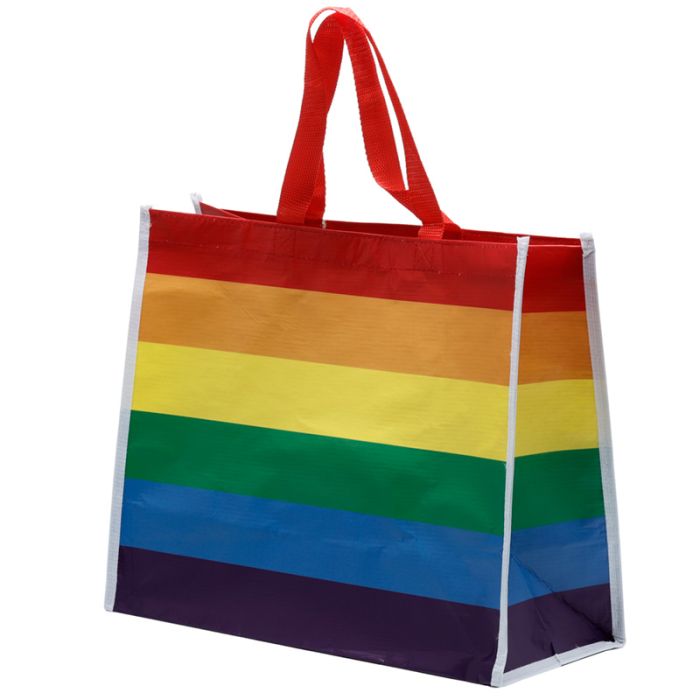 Somewhere Rainbow Flag RPET Reusable Shopping Bag