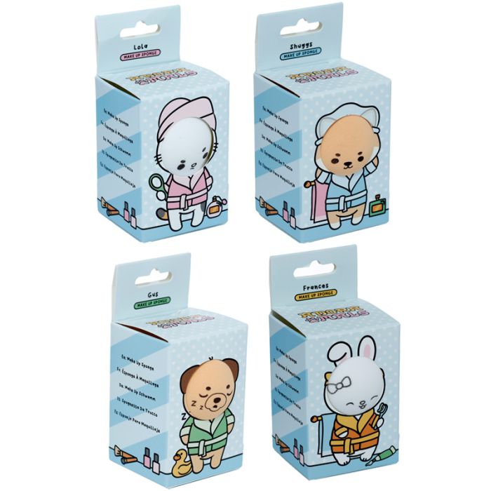 Adoramals Pets Makeup Sponge Beauty Blender Shiba Inu, Cat, Pug, Rabbit