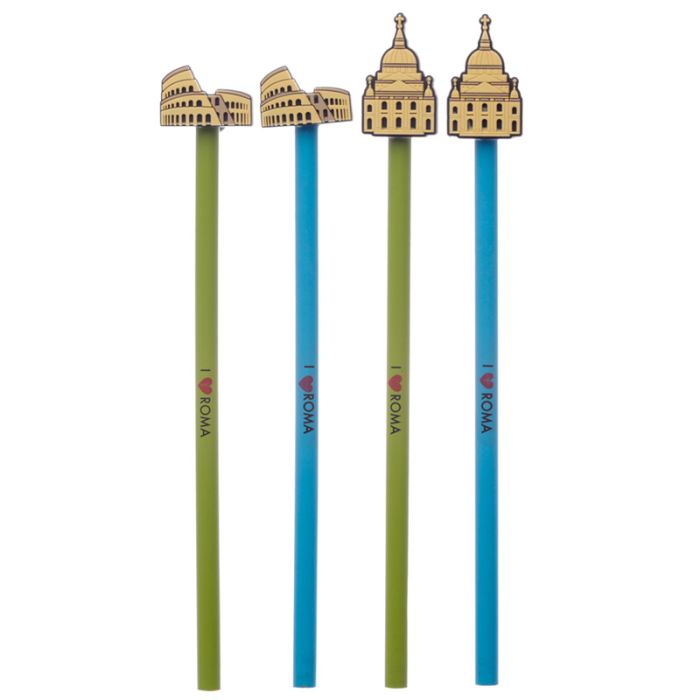 I Heart Roma Pencil with PVC Topper