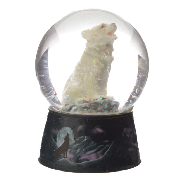 Protector of the North Dream Protector Wolf Snow Globe
