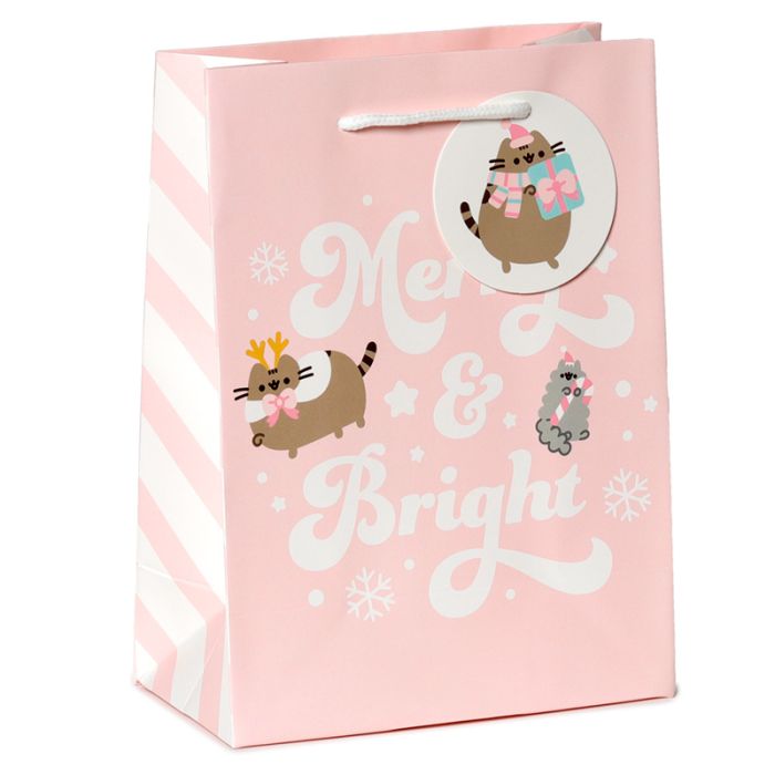 Pusheen Cat Christmas Gift Bag Medium