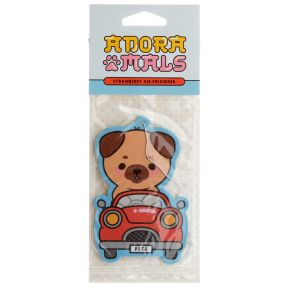 Strawberry Adoramals Pets Gus the Pug Air Freshener