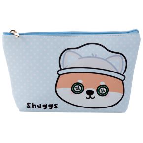 Adoramals Pets Shuggs the Shiba Inu Dog Medium PVC Toiletry Makeup Wash Bag
