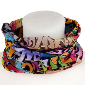 Street Graffiti Neck Warmer Tube Scarf