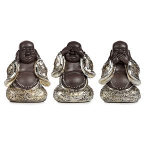 Chinese Buddha Set of 3 Speak No See No Hear No Evil