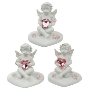 Peace of Heaven Heart of the Rose Cherub Figurine