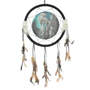 Lisa Parker Guidance Wolf Design Dreamcatcher 33cm