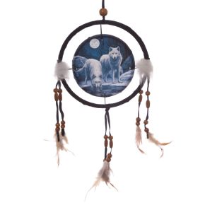 Lisa Parker Warriors of Winter Wolf Dreamcatcher 16cm