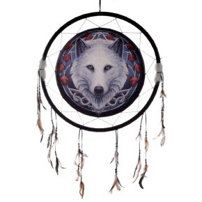 Lisa Parker Guardian of the Fall Wolf Dreamcatcher 60cm