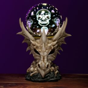 Dragon Skull LED Metallic Orb