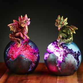 Baby Dragon LED Geode Dragon Egg