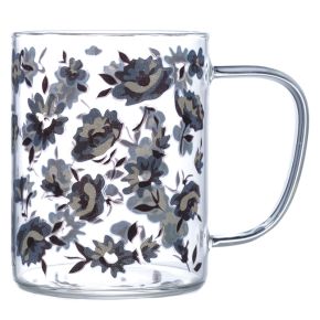 Peony Pick Of The Bunch Glass Mug