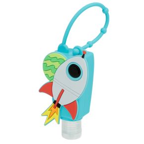 Gel Hand Sanitiser Space Cadet Rocket Silicone Cover