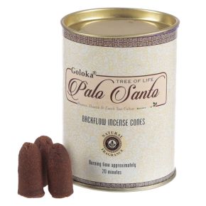 Goloka Backflow Palo Santo Incense Cones