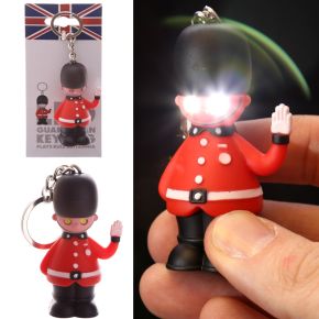 London Guardsman LED Keyring with Sound (Rule Britannia)