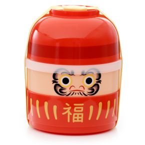 Japanese Daruma Stacked Round Bento Lunch Box