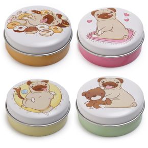 Mopps Pug Lip Balm in a Tin