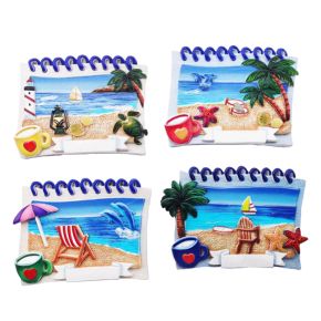 3D Printed Souvenir Seaside Magnet Spiral Notebook Panorama
