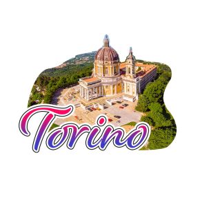 3D Printed Souvenir Magnet Torino Superga