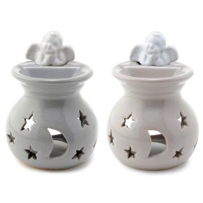 Eden Moon & Stars Cherub Ceramic Oil & Wax Burner
