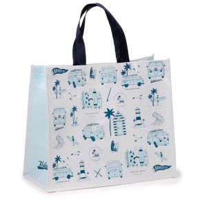 Volkswagen VW T1 Camper Bus Explore More Recycled Plastic Bottles RPET Reusable Shopping Bag