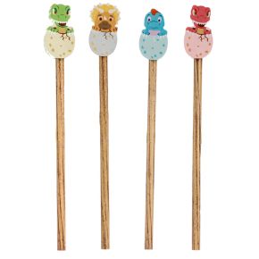 Baby Dinosaur Egg Pencil & Eraser Topper